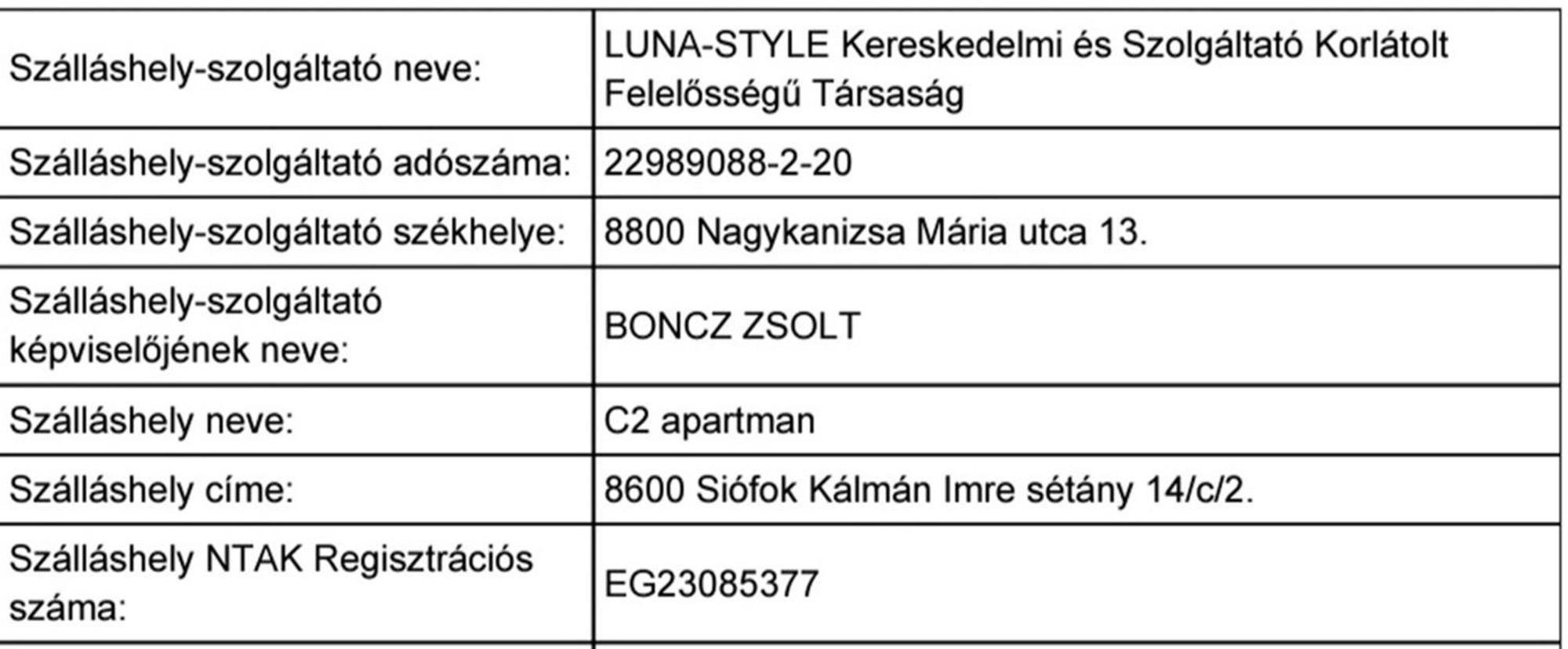 C2 Apartman Siófok Exteriör bild